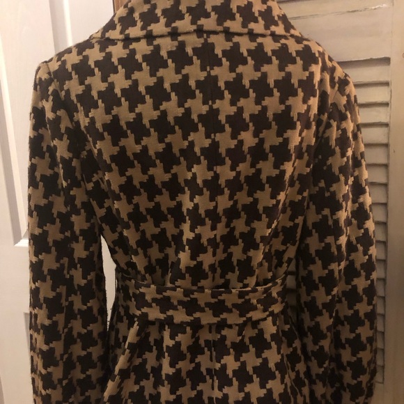 Chic Houndstooth Blazer - Brown and Black - Picture 5 of 5